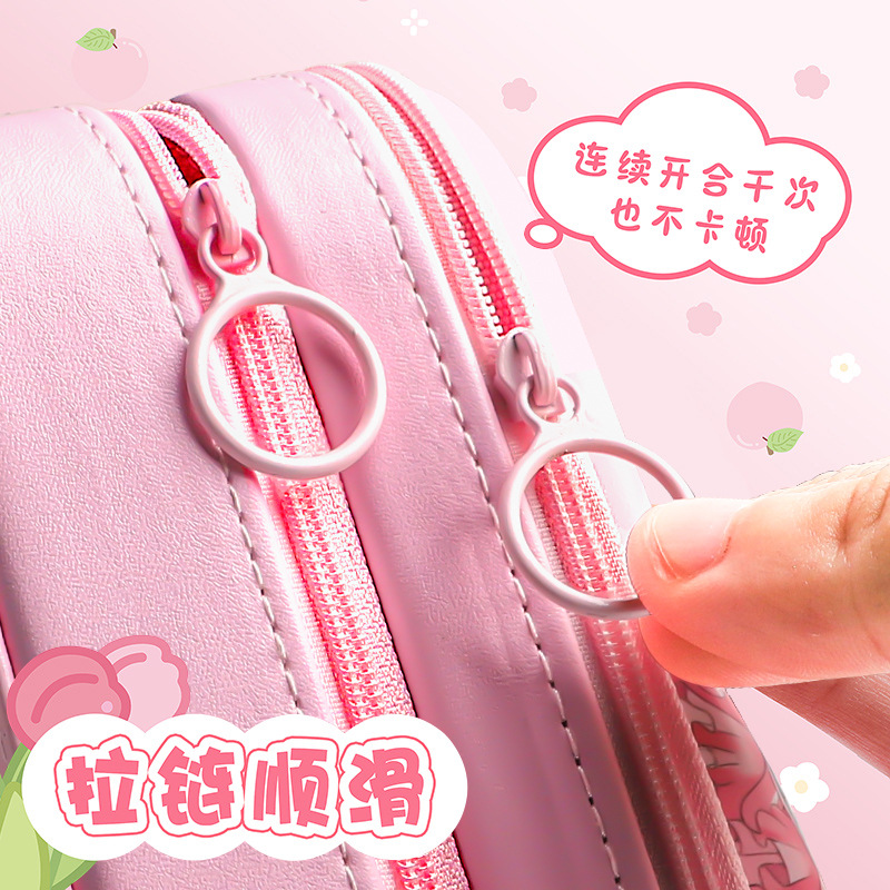 Bolsa de lápiz 3D estereoscópica doble caja de lápiz para niñas caja de papelería para niñas 2026 nuevo modelo para niñas y niños