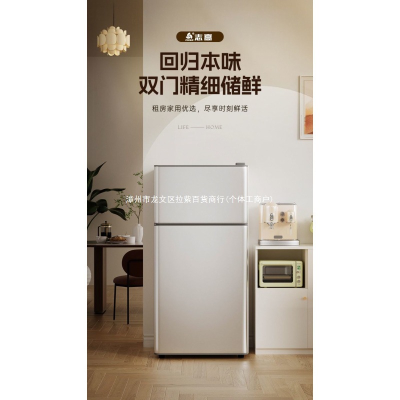 Household Refrigerator Small Rental House Large Capacity Double Door Energy Efficiency Energy Saving Silent Small Dormitory Free Shipping Others
