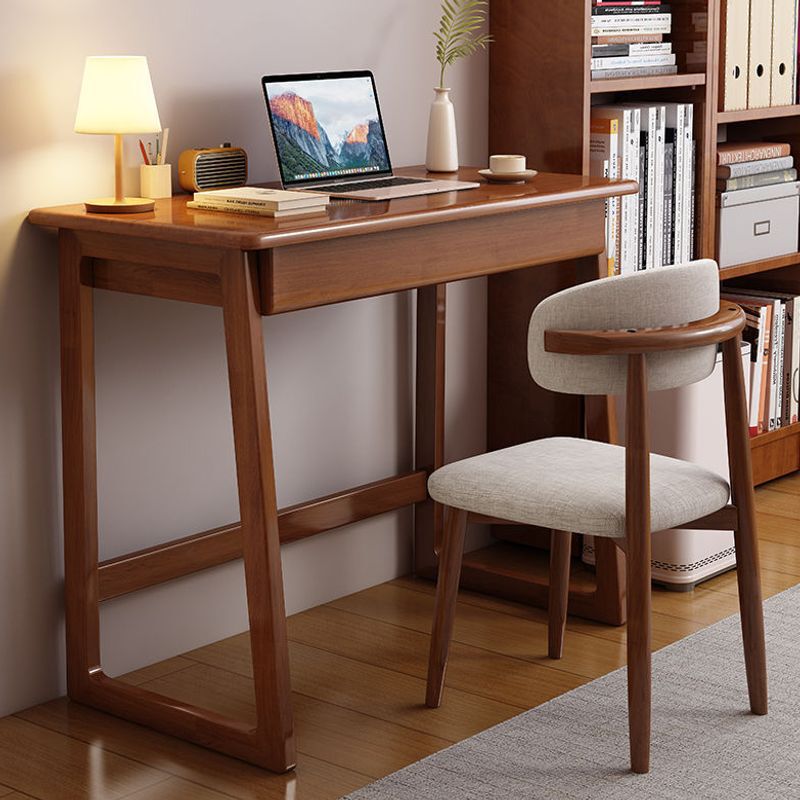 Simple Solid Wood Narrow Desk 45cm Student Study Home Computer Desk Small Apartment Bedroom Writing Computer Desk