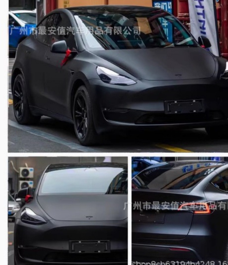 Cross-Border Hot-Selling Pet Matte Black Color-Changing Film Car Full Car Film Samurai Black Color-Changing Film 1.52* 17m