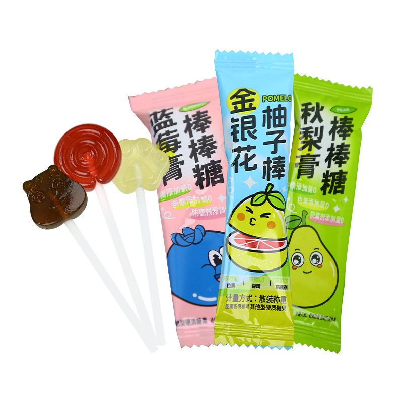 金銀の花の柚子の梨の膏のロリポップの果物のキャンディーの硬い砂糖の間食のレジャーの食品の軽食は劇の食品を追って郵送します。|undefined