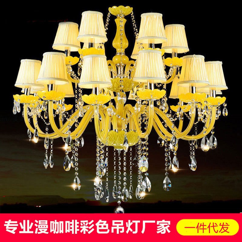 European-style living room dining room candle crystal chandelier internet cafe karaoke hotel room restaurant bar decorative lighting wholesale