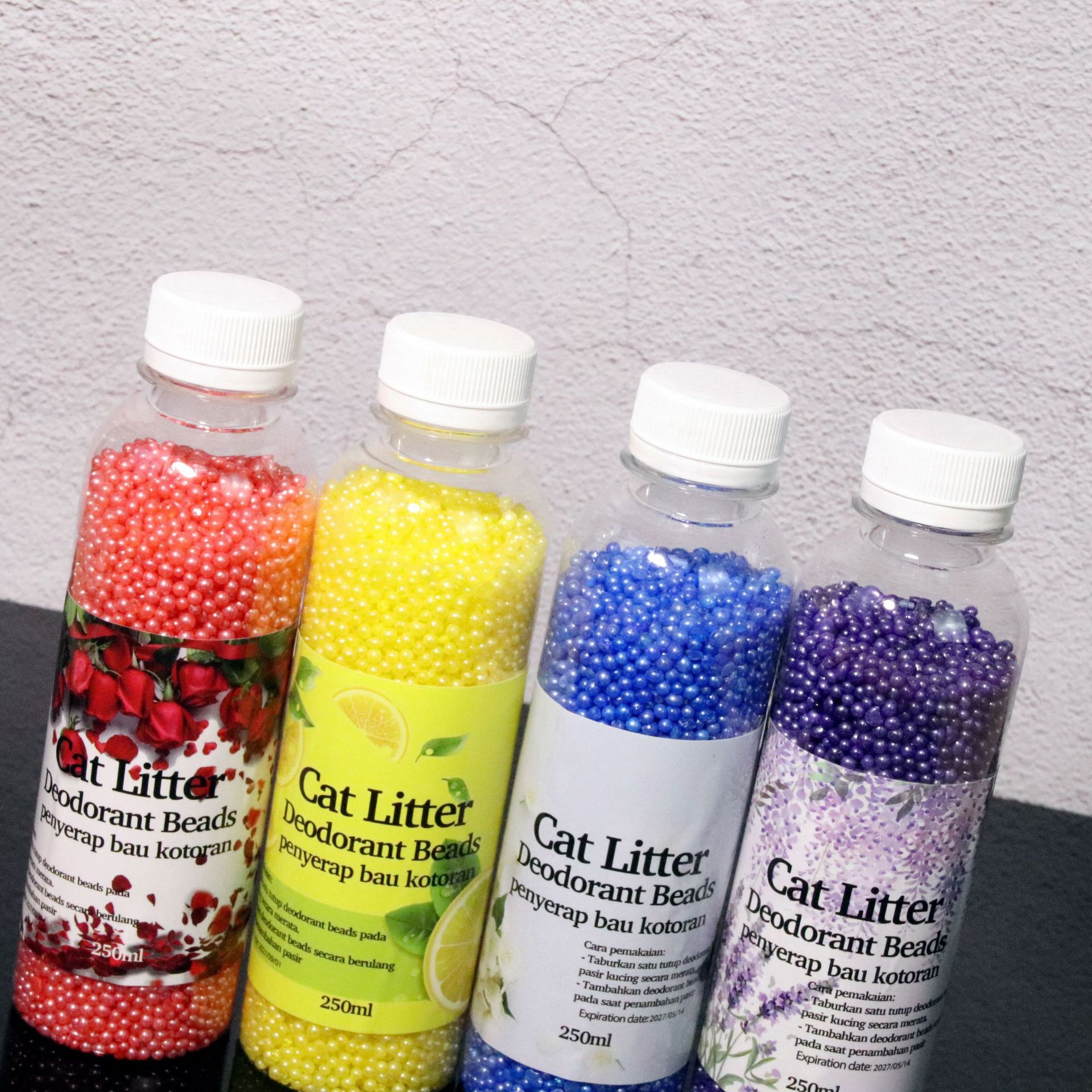 Arena de gato desodorizante perlas de carbón activado desodorizante perlas de arena de gato compañero de arena de gato de alta absorción sin polvo artículos de gato desodorizante arena de gato