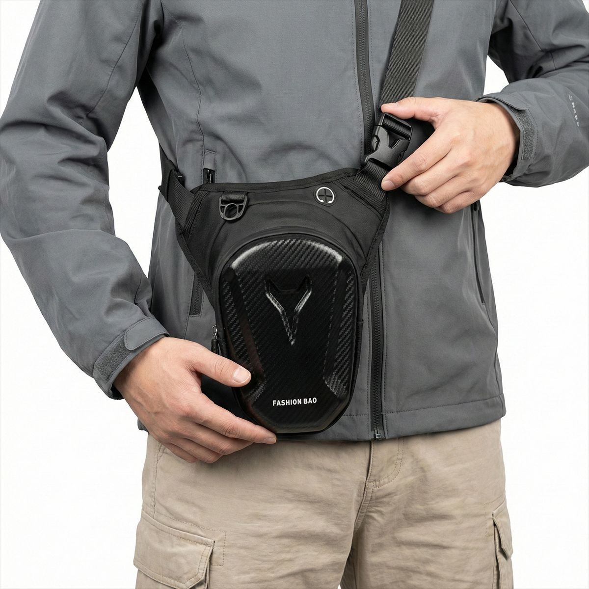 Bolsos de piernas de ciclismo transfronterizo, equipos de motocicleta, bolsas de jinete a prueba de agua, bolsas de cintura de motocicleta deportivas al aire libre
