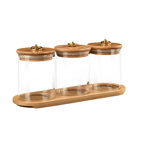 Retro transparent glass jar products AliExpress glass sealed jar small gold bean container display storage bottle