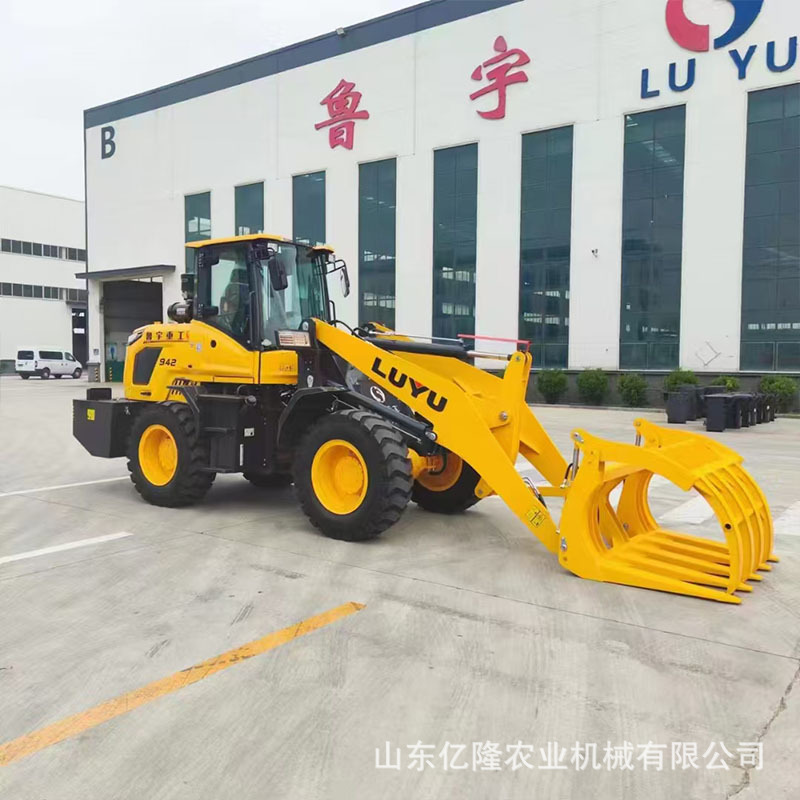 工程工地清垃圾装载机 养殖场清粪装卸铲车 前卸式四驱柴油装载机