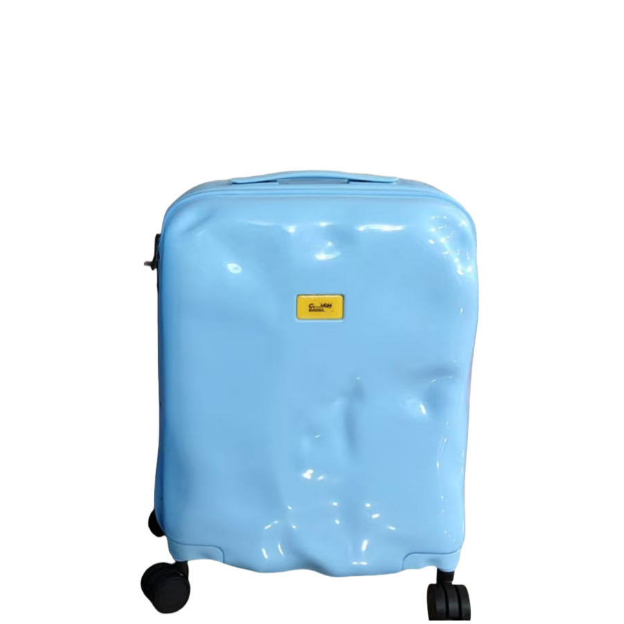 クラッシュ耐性のある箱、凹凸のある隕石痕のあるスーツケース、耐久性のあるジッパー付きPCローダースーツケース、スポーツトラベルスーツケース、機内持ち込みスーツケース