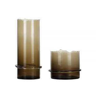 Factory direct modern simple irregular glass flower vase ornaments model room sales office soft decorations