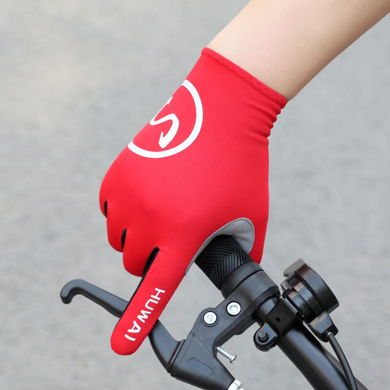 Outdoor cycling gloves plus long mountaineering training breathable, non-slip and shock-proof mountain bike_maomaolike.com