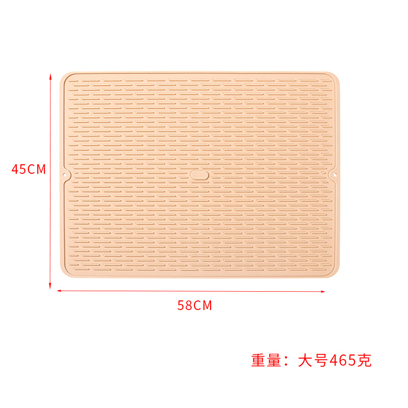 Amazon Venta caliente estera de drenaje de silicona cocina vajilla estera de filtro de agua taza de agua estera de control de agua estera de aislamiento multifuncional