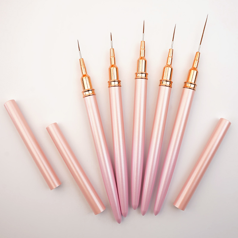 Aguja transfronteriza de uñas pencil color perla 5 conjuntos de estilo japonés de uñas gancho pencil herramientas de uñas