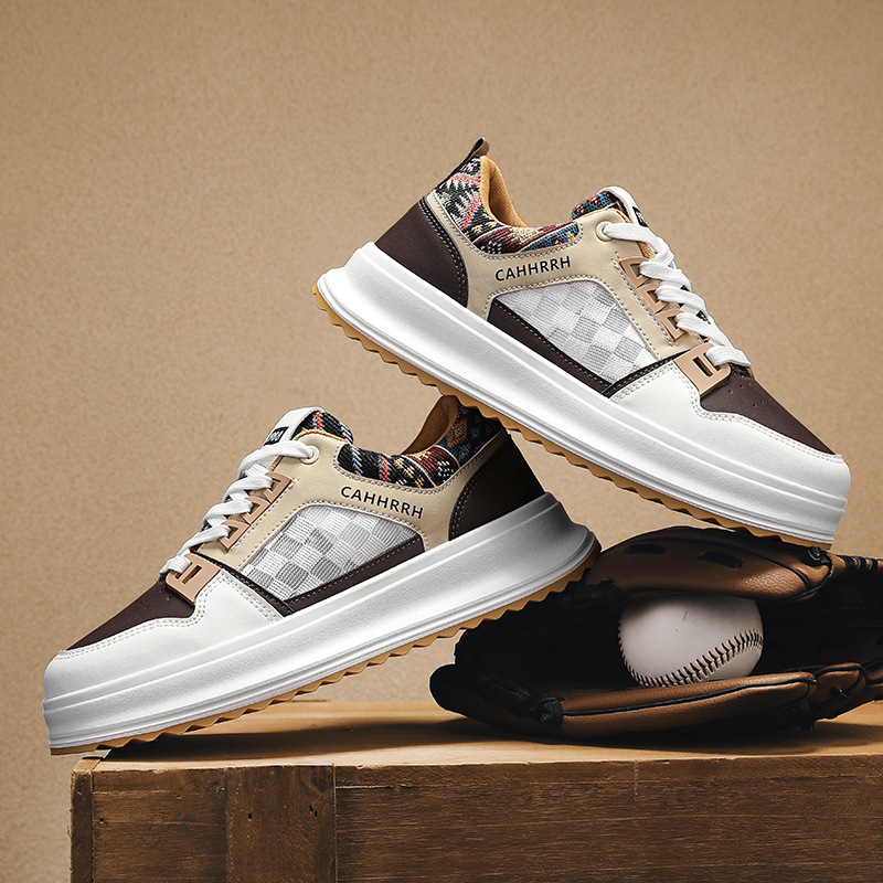 2025 nuevos modelos de verano para hombres ligeros, transpirables, modelos finos, tendencia, moda versátil, zapatillas de deporte casuales simples para hombres