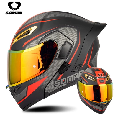 Motosiklet kaskı (dəbilqə) – SOMAN motorcycle helmet riding motorcycle