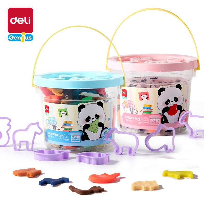 Délix XM853 barro de goma para niños DIY conjunto de juguetes de materiales hechos a mano 12 / 24 barro de color