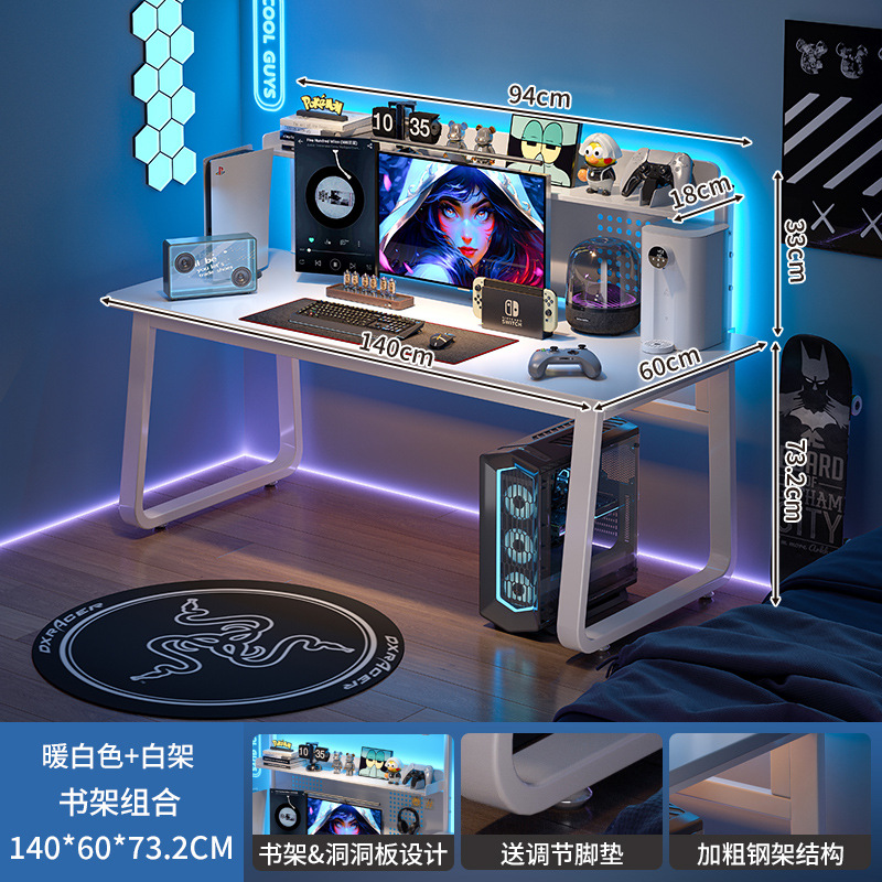 Mesa de computadora de escritorio de madera de nuez mesa de deportes electrónicos dormitorio escritorio casero escritorio escritorio escritorio escritorio de escritorio escritorio