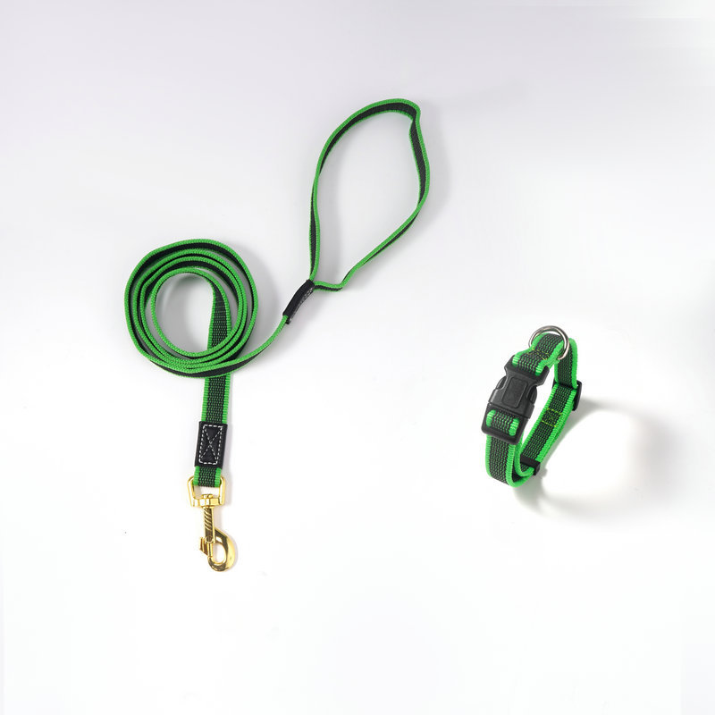 녹색 견인 로프 + 칼라