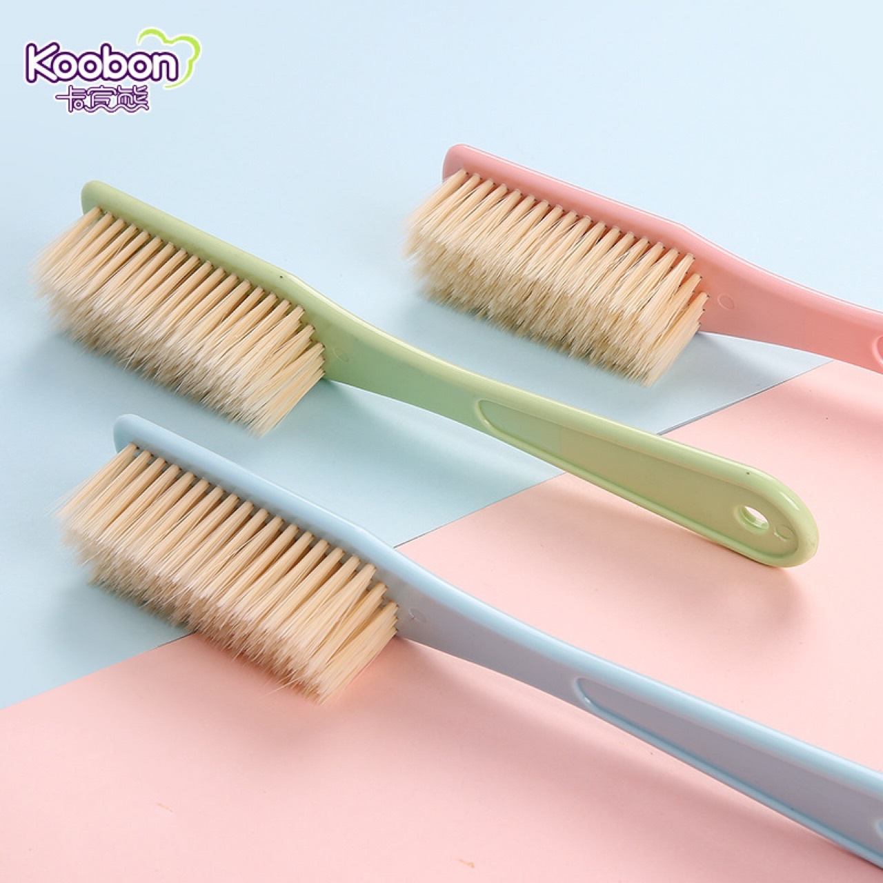 Carbine Bear Long Handle Cleaning Soft Fur Shoe Brush Grinding Sharp Silk Soft Straight Handle Multi purpose Brush Macaron Color Multi functional Brush