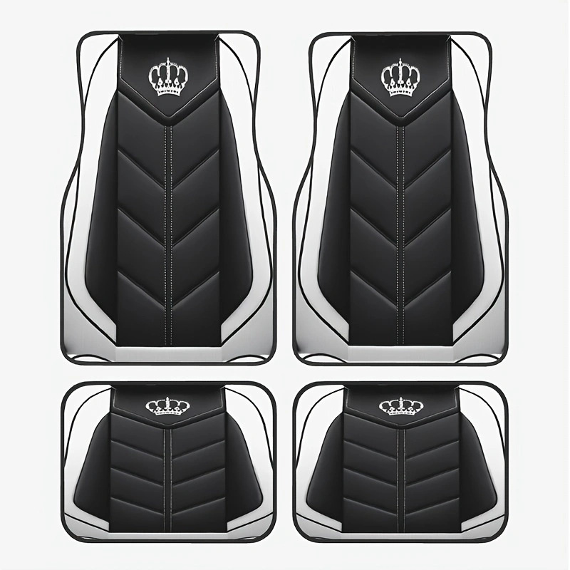Cross-Border Best-Selling Universal Car Floor Mats, Stain-Resistant, Wear-Resistant and Easy to Care For, Four-Piece Set of Driver and Passenger Mats, Labeling and Delivery Floor Mats