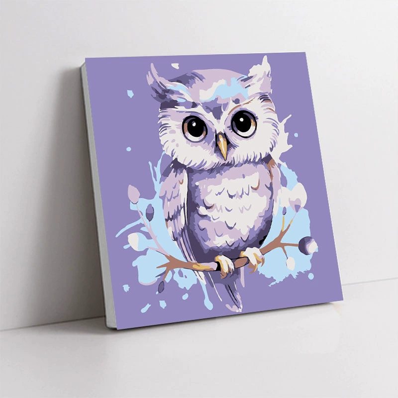 Handmade Acrylic Canvas Art Print, Square 20×20 / 30×30 cm, Sealed Backing, Giftable Designs