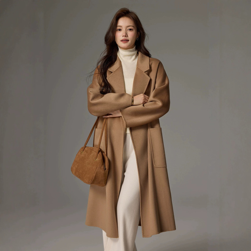 New autumn and winter collection: women’s cashmere coat, double-faced wool coat, mid-length wool coat, and bathrobe-style coat for petite figures New autumn and winter collection: women’s cashmere coat, double-faced wool coat, mid-length wool coat, and bathrobe-style coat for petite figures
