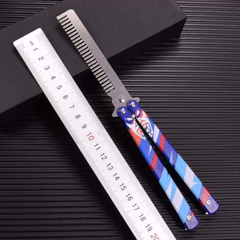 Practice Butterfly Comb Trainer, Hand-Swinging Style, Non-Sharp Trainer, 0.11 kg