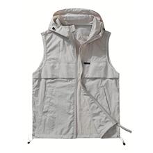 X 48516 Men Hooded Vest Summer Sleeves Jacket ������ñ��