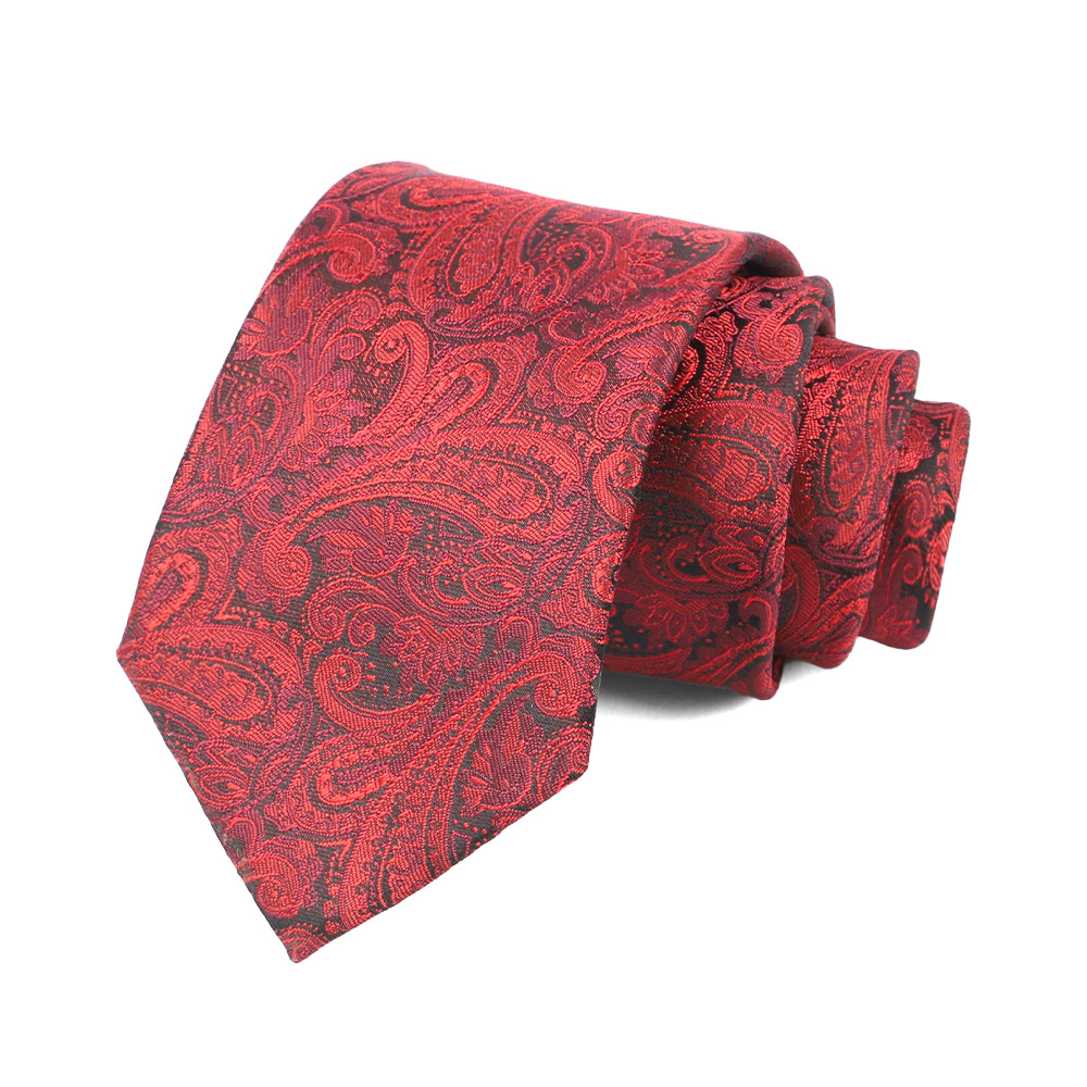 Corbata de hombre 8cm para hombre, bordado jacquard de alta calidad para hombre, corbata de negocios, corbata de seda de poliéster, fábrica al por mayor