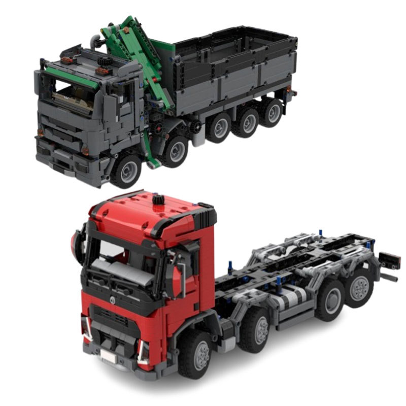Construction Vehicle Dump Truck Assembly Building Block Toy_voghion.com