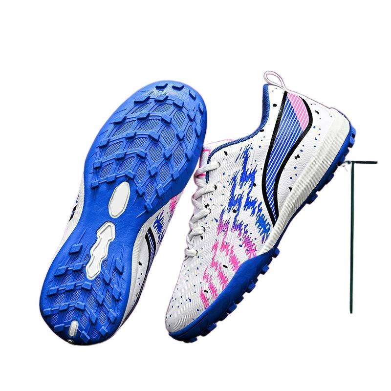 Zapatillas de Fútbol Infantil Tallas 31-40 con Tacos Suaves de Cuero y Caucho, para Entrenamiento en Terreno Duro