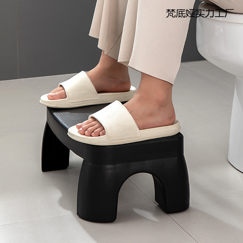 厚みのあるトイレ踏み台、うんちスツール、トイレ足置き便アシスタントスツール、滑り止め大人用フットレストチェア|undefined