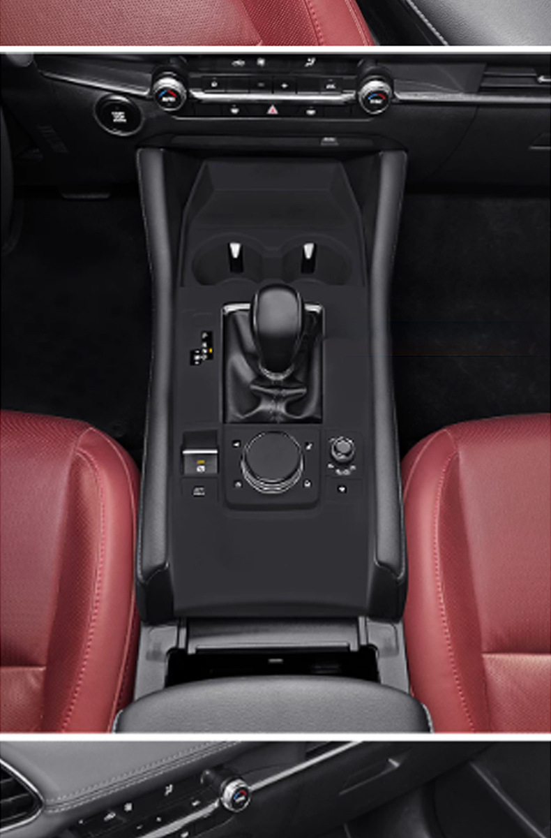 Suitable for Mazda 3 Next Generation Axela central console cup holder silicone pad interior decoration modification anti-slip protection