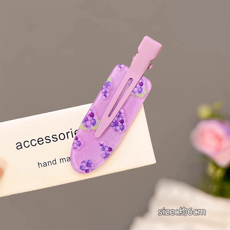 Заколка для волос Traceless серия «Grape» — 6×1,8 см фруктовые блёстки, лёгкая