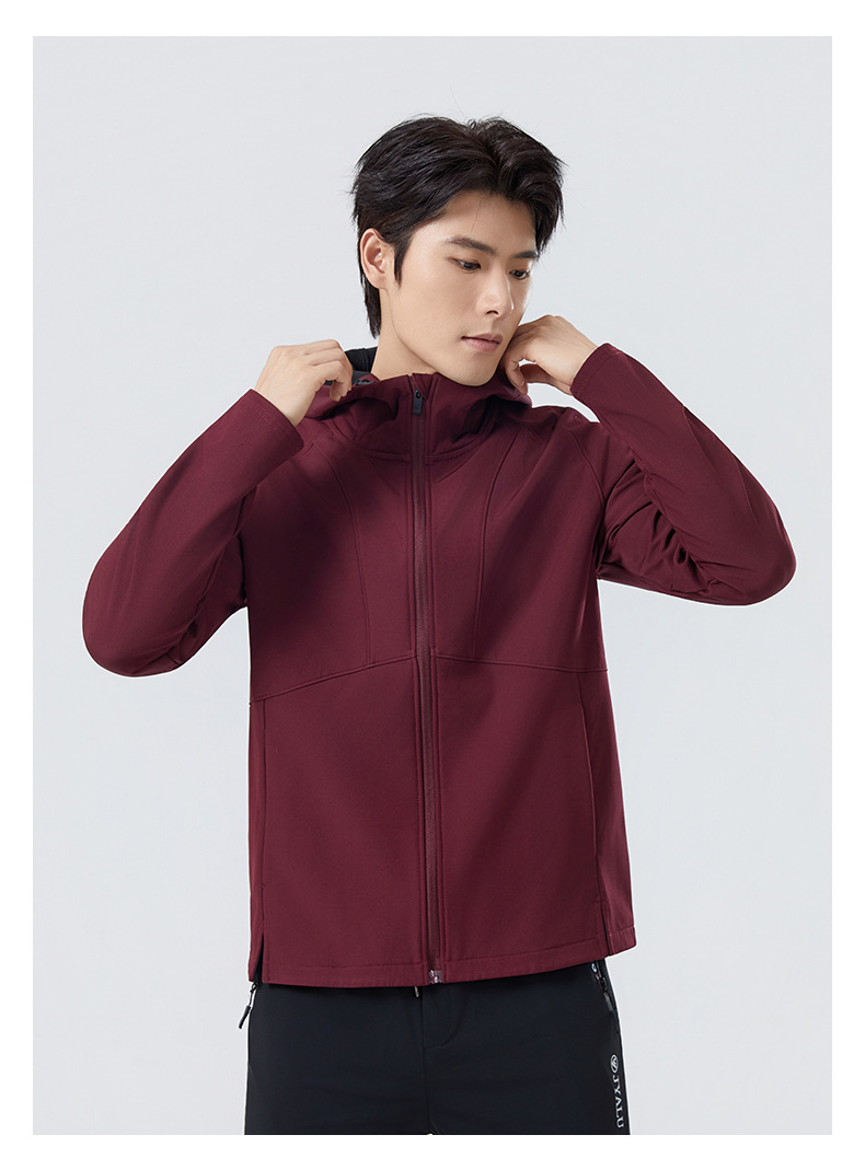 Giacca da uomo per sport all'aria aperta, invernale, foderata in pile, impermeabile, calda, casual, con cappuccio, softshell, per escursionismo, ciclismo e corsa_voghion.com