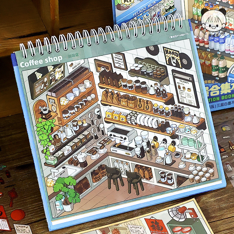 Tirado Miniature Scene Collection 8.0 Department Store 3D Multi-Scene Multi-Style Fun DIY Material Stickers Tirado Miniature Scene Collection 8.0 Department Store 3D Multi-Scene Multi-Style Fun DIY Material Stickers