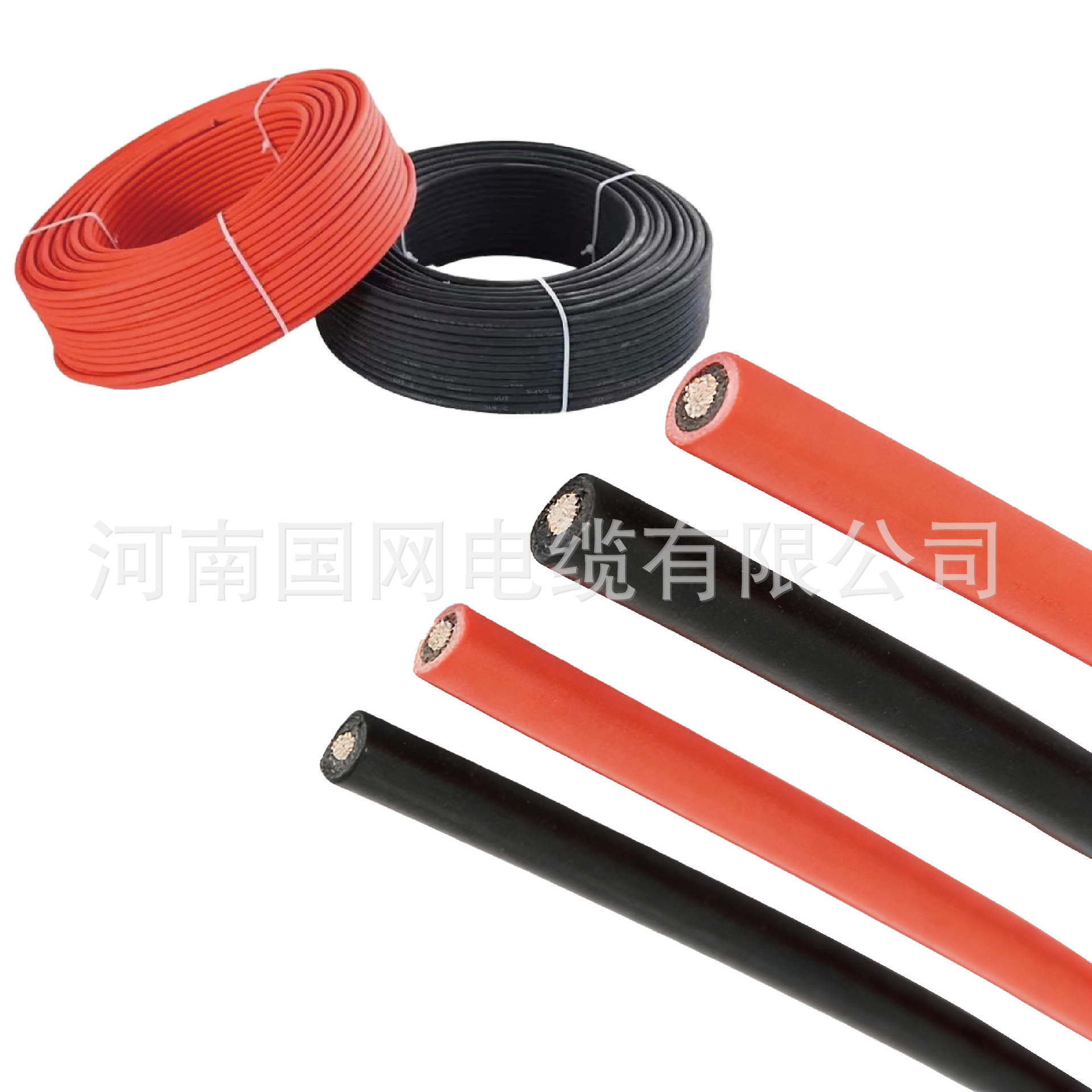 太阳能光伏电缆PV1-F 光伏专用直流电缆镀锡铜H1Z2Z2-K/2.5/4/6mm