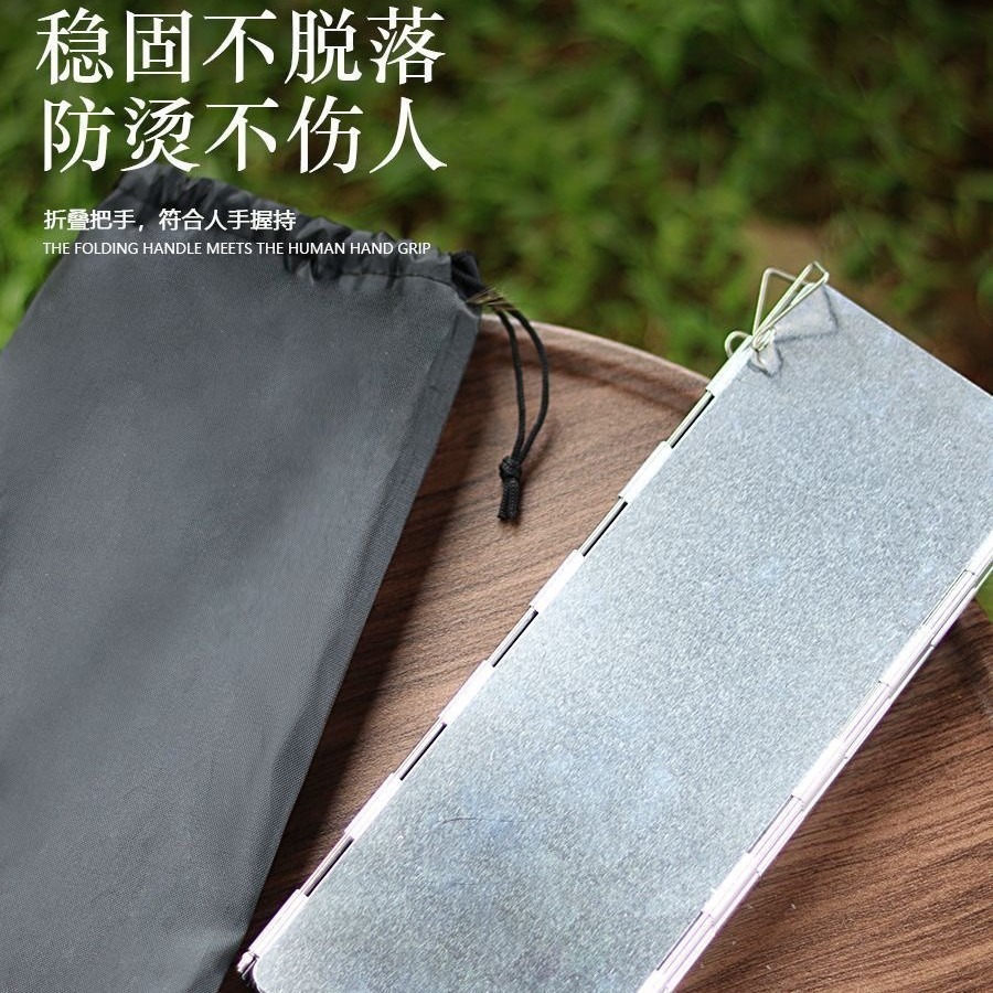 Apoyo al aire libre de aleación de aluminio con perno camping portátil plegable estufa tipo estufa de fijación estufa cubierta de aire