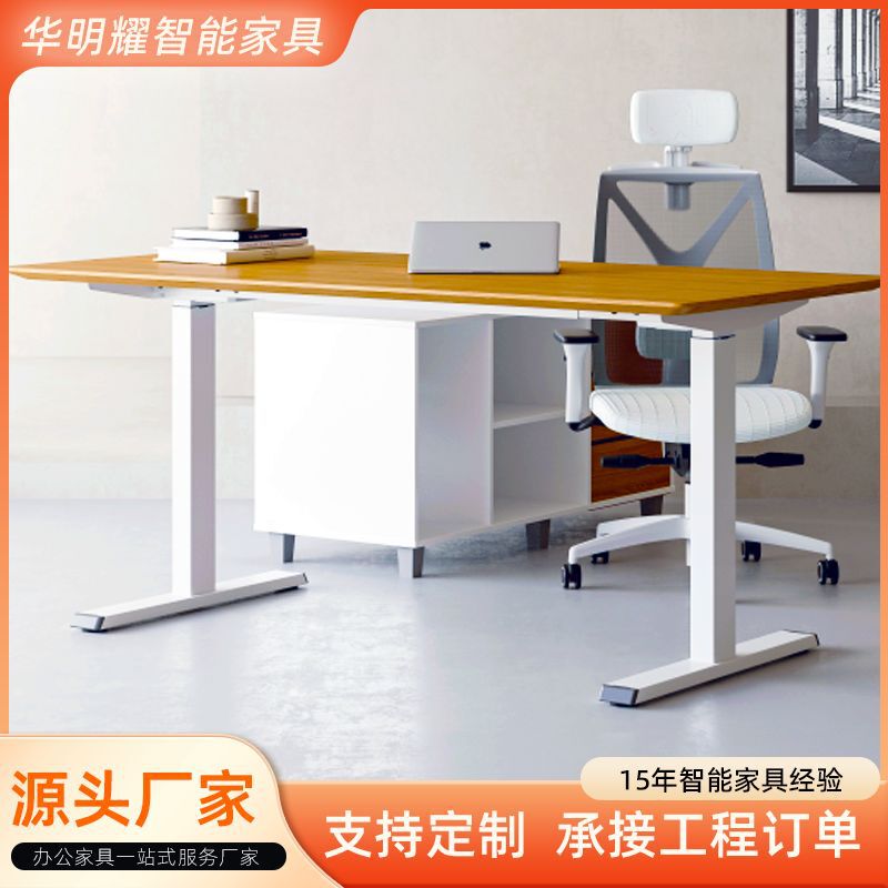 Electric Adjustable Desk, Adjustable Table, Office Desk, Computer Desk, Writing Desk, Home Bedroom Study Desk, Work Desk