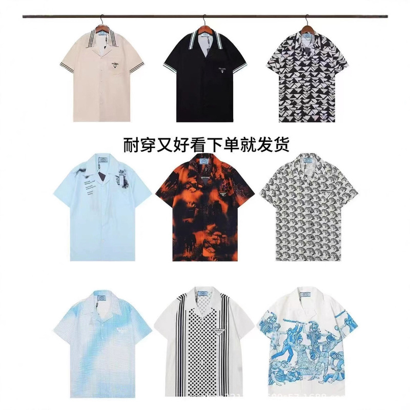 New Trendy Brand Velvet Pra Full-Print Da Magic Tape Long-Sleeve Shirt Top Unisex Shirt Jacket