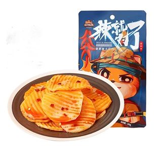 8月【三只松鼠】烧烤味土豆片100g/袋麻辣土豆丝洋芋薯片素食小包