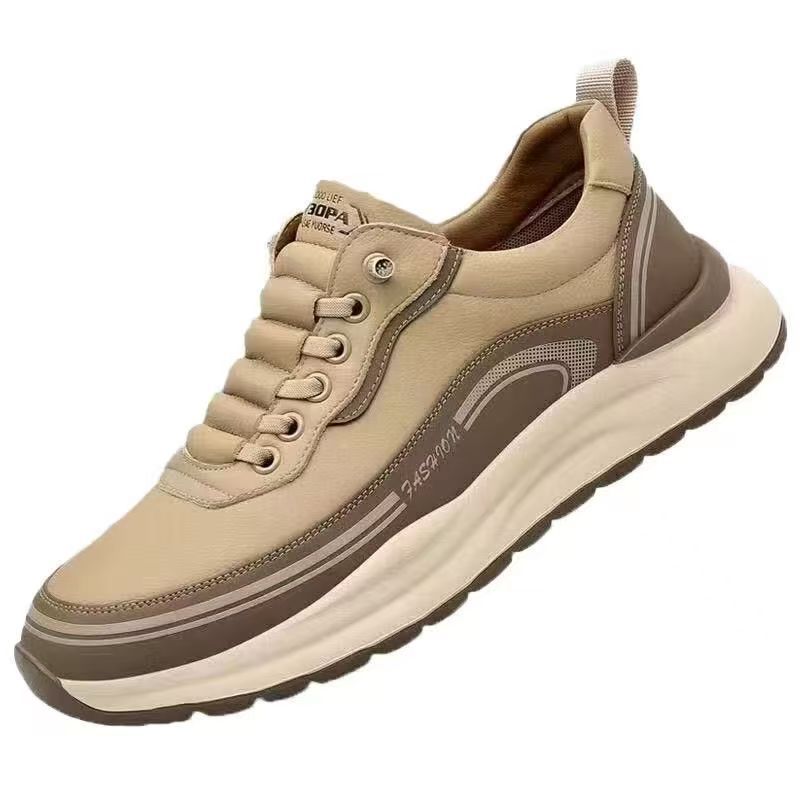 Nuevos zapatos de primavera y verano para hombres, sin cordones de cuero, zapatos casuales de todo fósforo, tendencia de moda, zapatillas ligeras de suela suave y antideslizantes