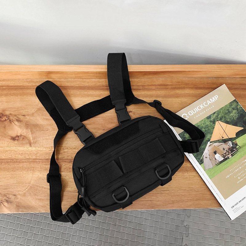 Luya Bag, Tactical Small Chest Bag, Camouflage Waist Bag, Multi-Functional Outdoor Cycling Chest Bag, Men's Sports Vest Backpack