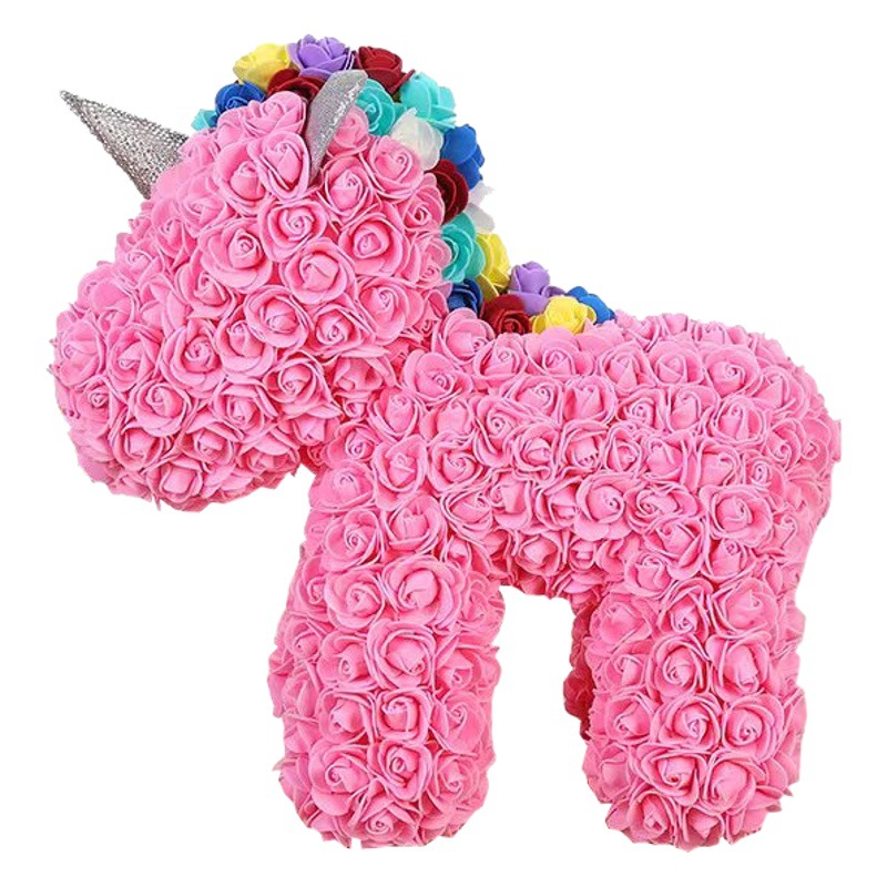 Flor Preservada de Unicornio, Regalo para el Día de San Valentín Chino, Navidad, Día de San Valentín, Regalo para Novia, Regalo de Cumpleaños, Adorno Navideño