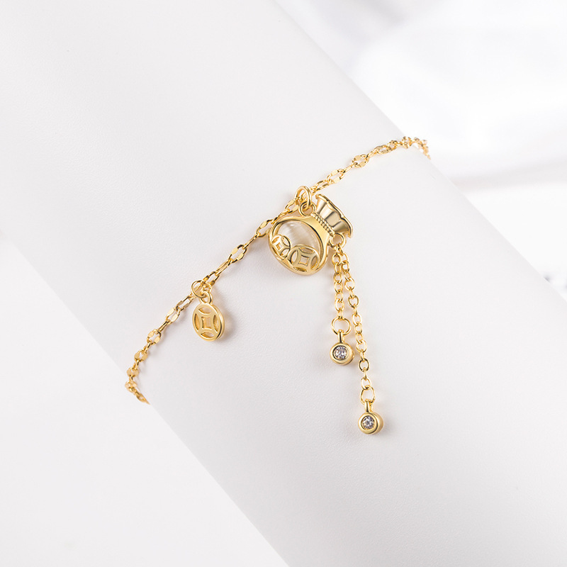 Money Bag Bracelet for Women 2022 New Trendy Cat's Eye Stone Tassel Bracelet for the Year of the Tiger Exquisite Niche Fashion Jewelry Money Bag Bracelet for Women 2022 New Trendy Cat's Eye Stone Tassel Bracelet for the Year of the Tiger Exquisite Niche Fashion Jewelry