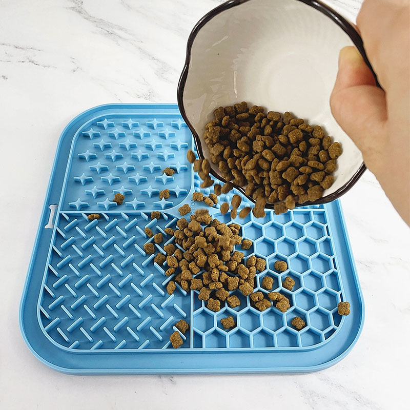 Pad de alimentación para mascotas, cocina para gatos y perros, almohadilla de alimentación lenta, ventosa para perros, almohadilla de alimentación lenta, perros