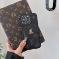 Card holder-black flower
