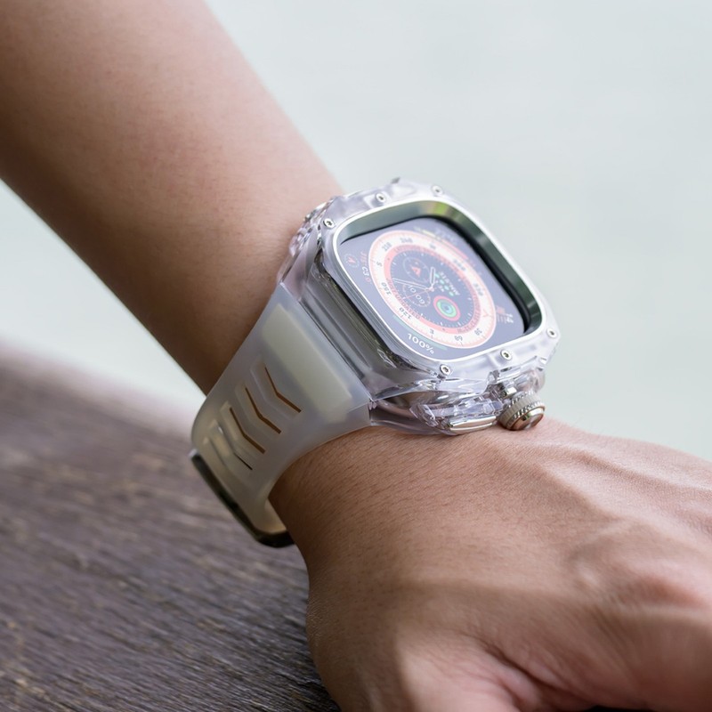 防刮花 适用苹果手表保护壳iWatch Ultra3快拆透明表壳49mm改装壳|undefined