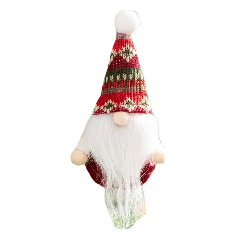 Nuevo árbol de Navidad Santa Claus muñeca colgante adornos de Navidad accesorios decoraciones pequeña muñeca carroñero