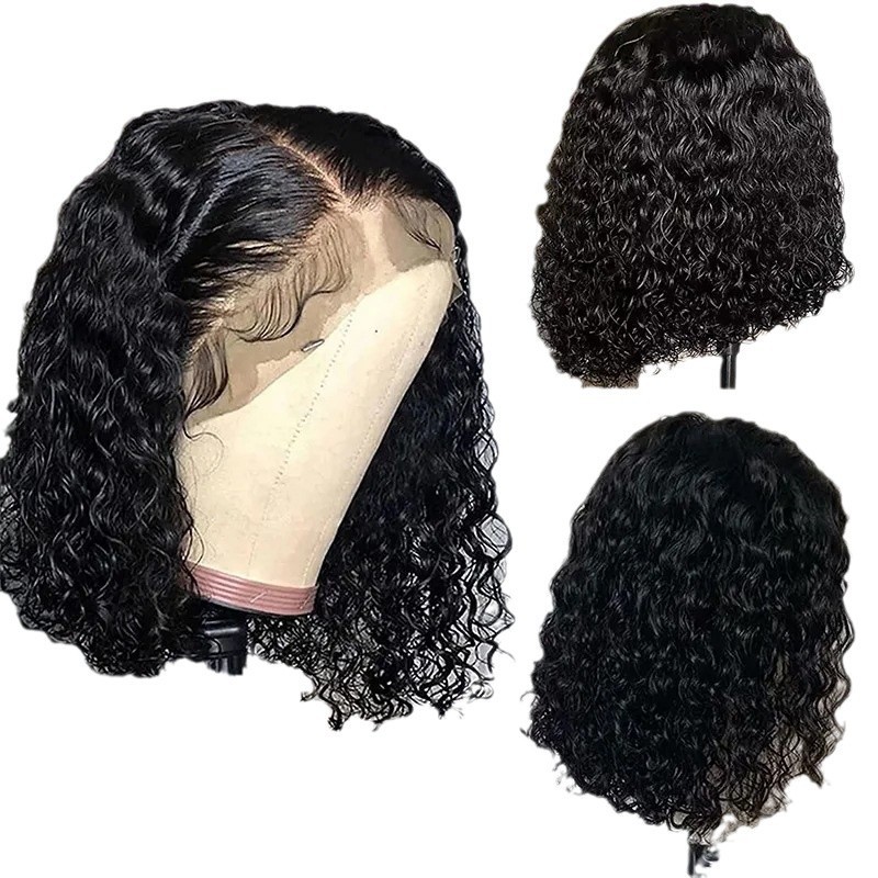 2025 transfronterizos más de la mitad de la gestión de la explosión europea y americana pelucas de encaje corto rizos de cabello de pelucas africanas al por mayor