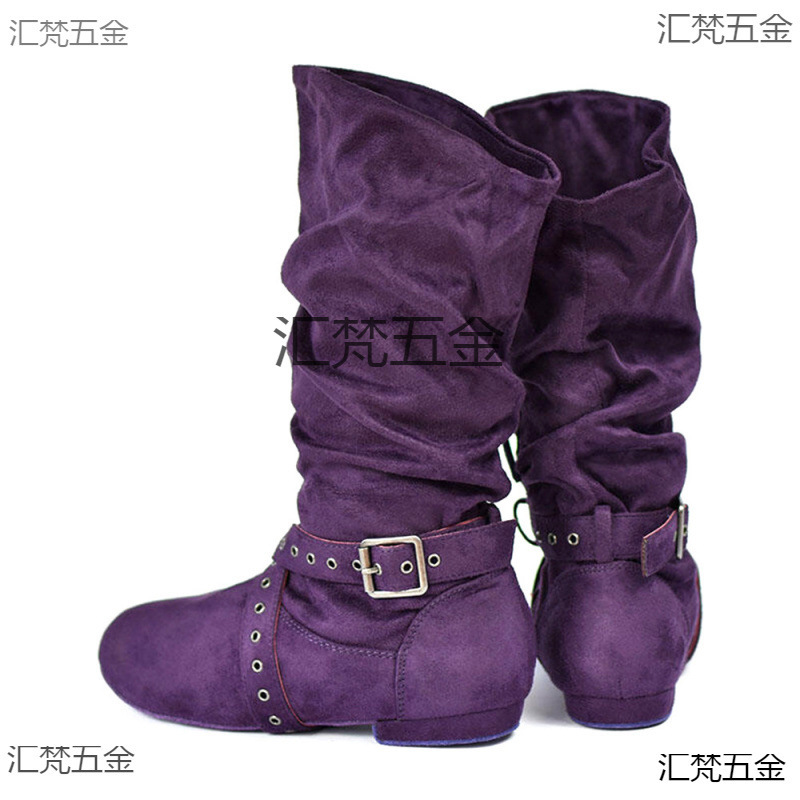 Women's Latin Dance Salsa Ethnic Dance Soft Sole Dance Boots Ballroom Dance Shoes