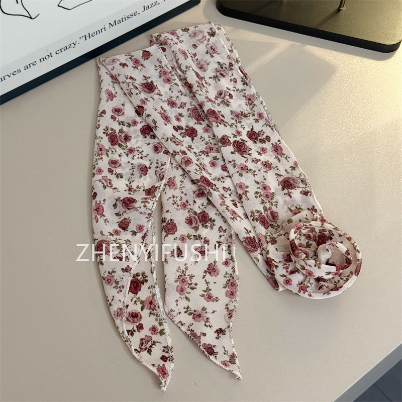 실크 스카프 + 꽃 [로즈 로즈]
